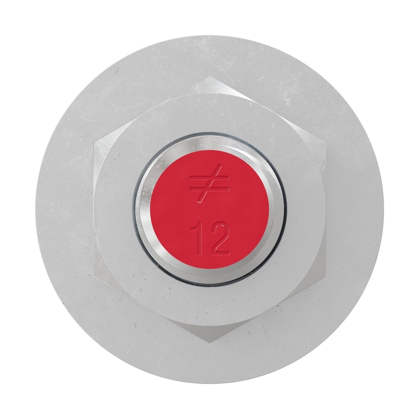 Simpson Strong-Tie 7/8" x 12" RFB Grade 105 Retrofit Foundation Anchor Bolt - Zinc Plated with red painted head