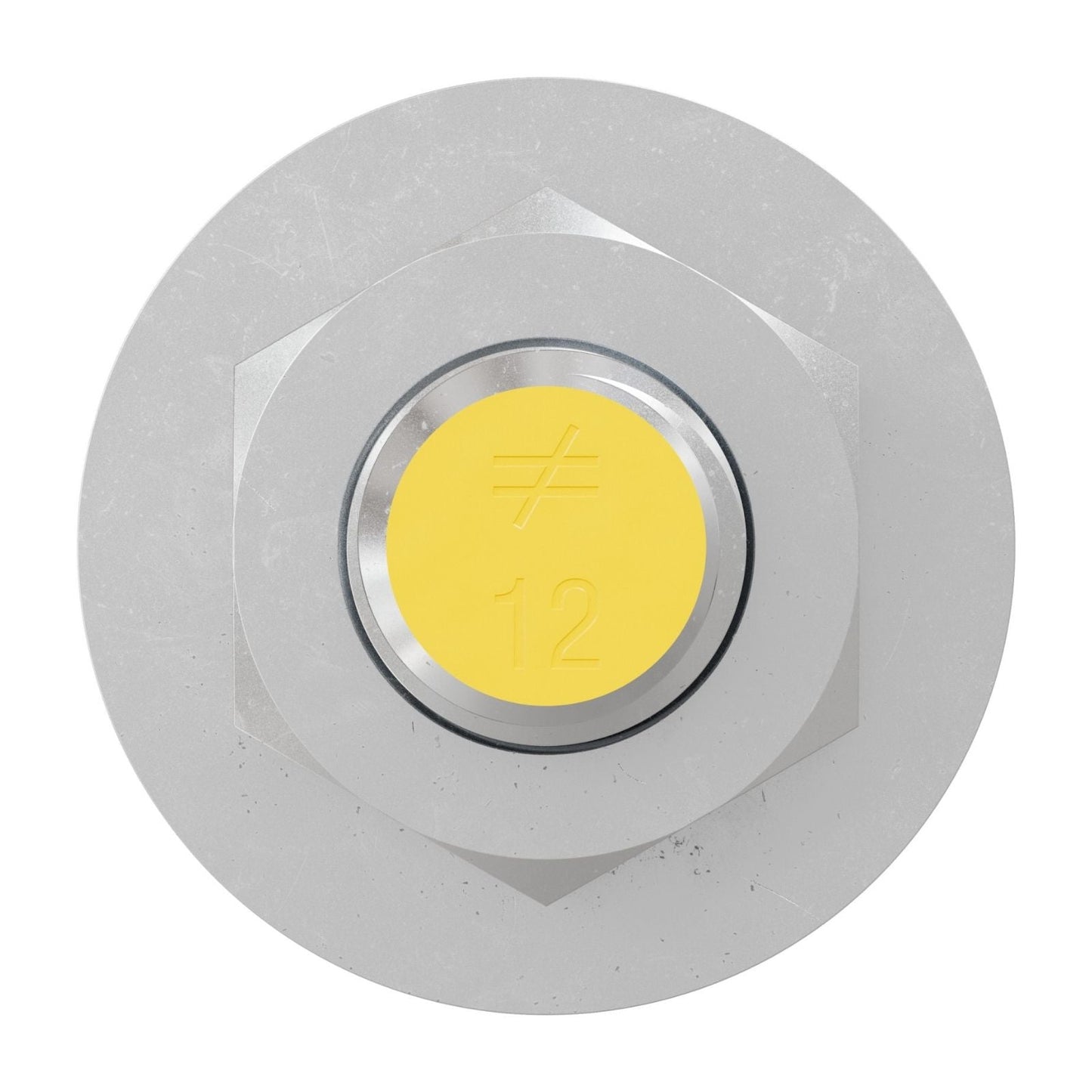 Simpson Strong-Tie 7/8" x 12 RFB Grade 55 Retrofit Foundation Anchor Bolt - Zinc Plated with yellow painted head