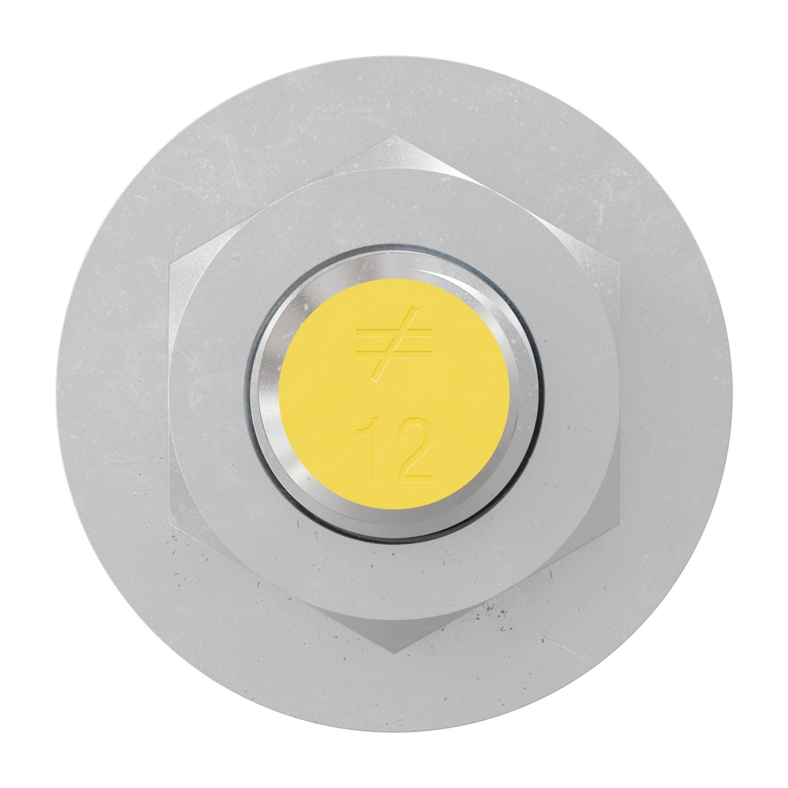 Simpson Strong-Tie 7/8" x 12 RFB Grade 55 Retrofit Foundation Anchor Bolt - Zinc Plated with yellow painted head