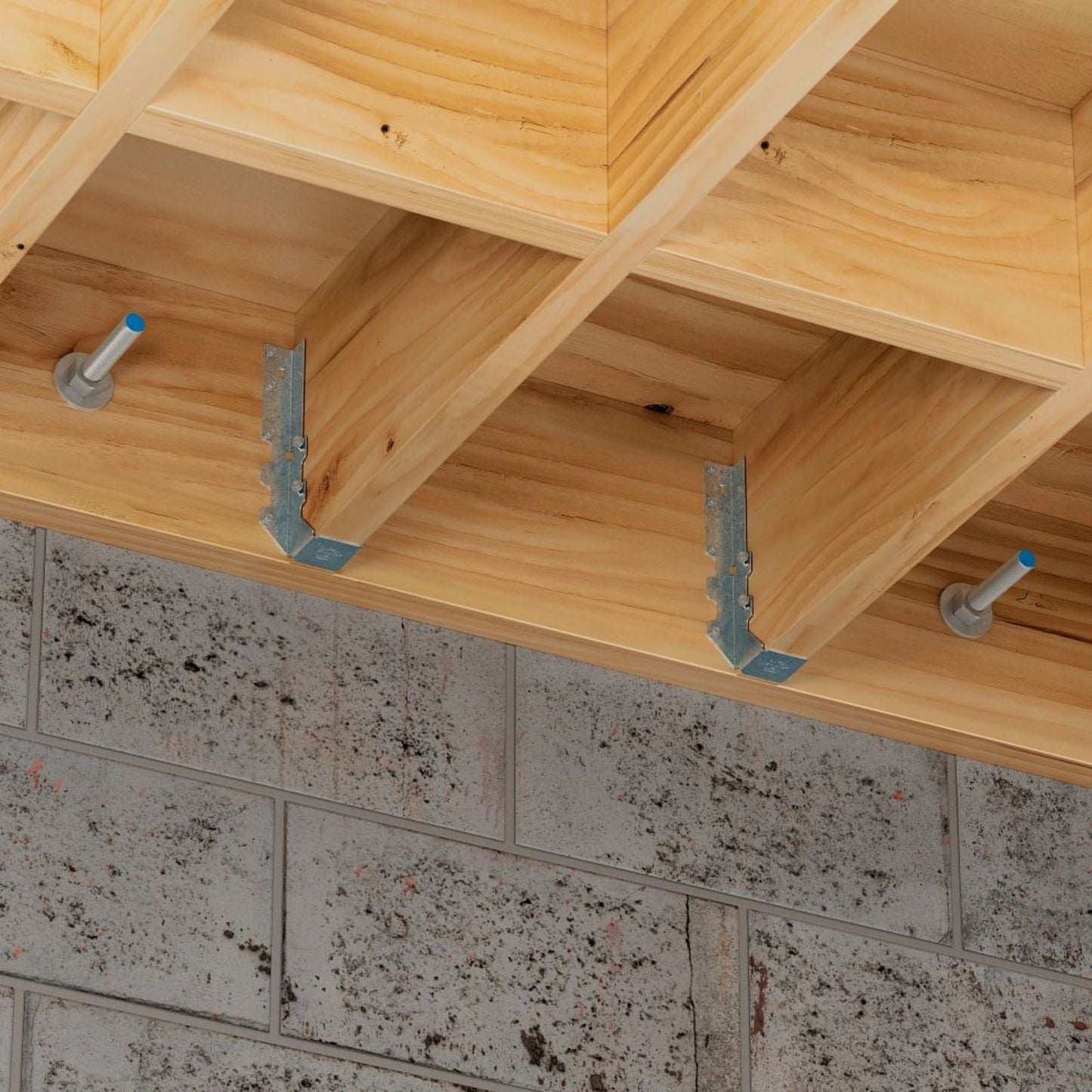 Simpson Strong-Tie RFB Retrofit anchor bolt installed into a masonry wall
