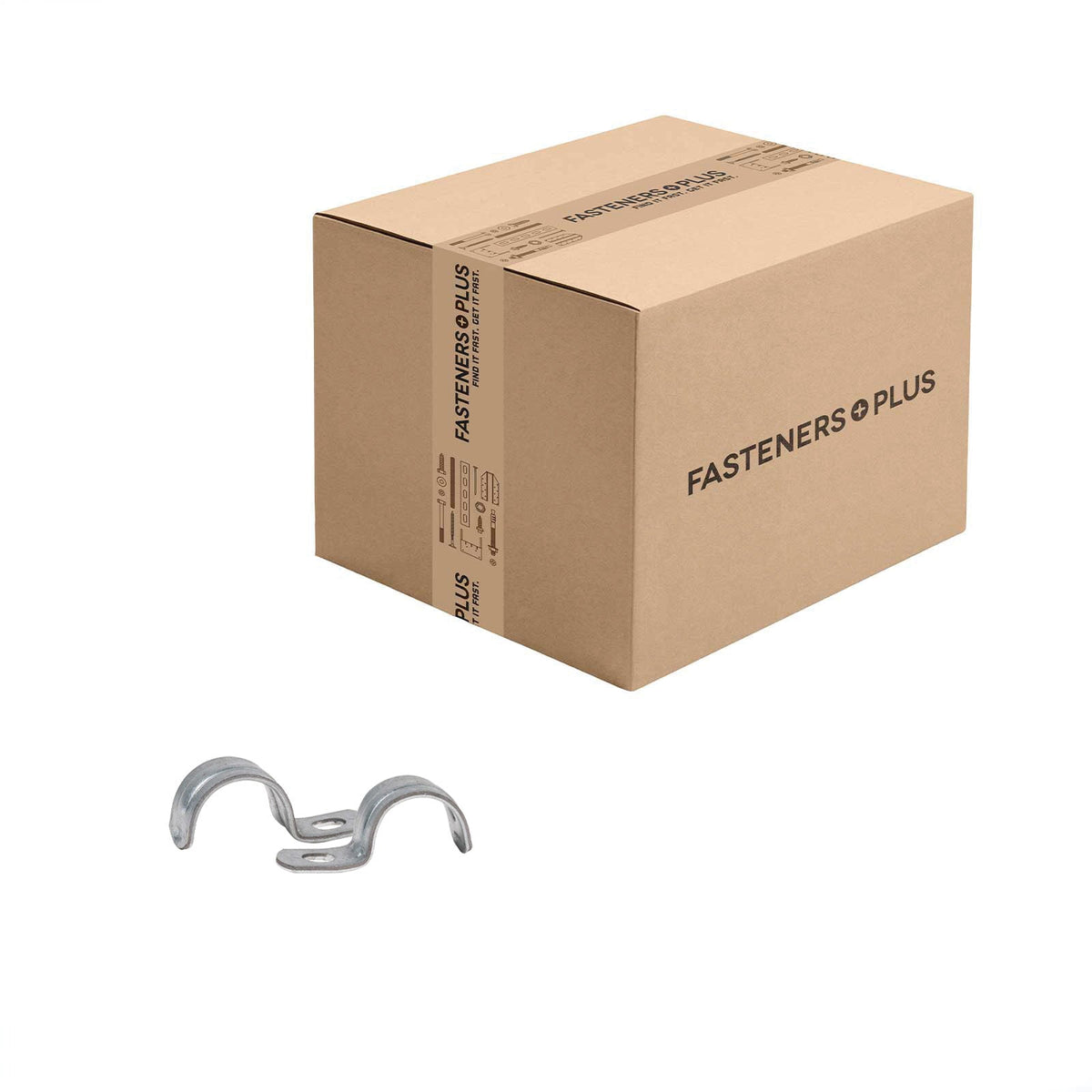 Conquest 1/2" Rigid IMC One-Hole Strut Clamp - Pre-Galvanized | Qty. 1,400 (Carton)
