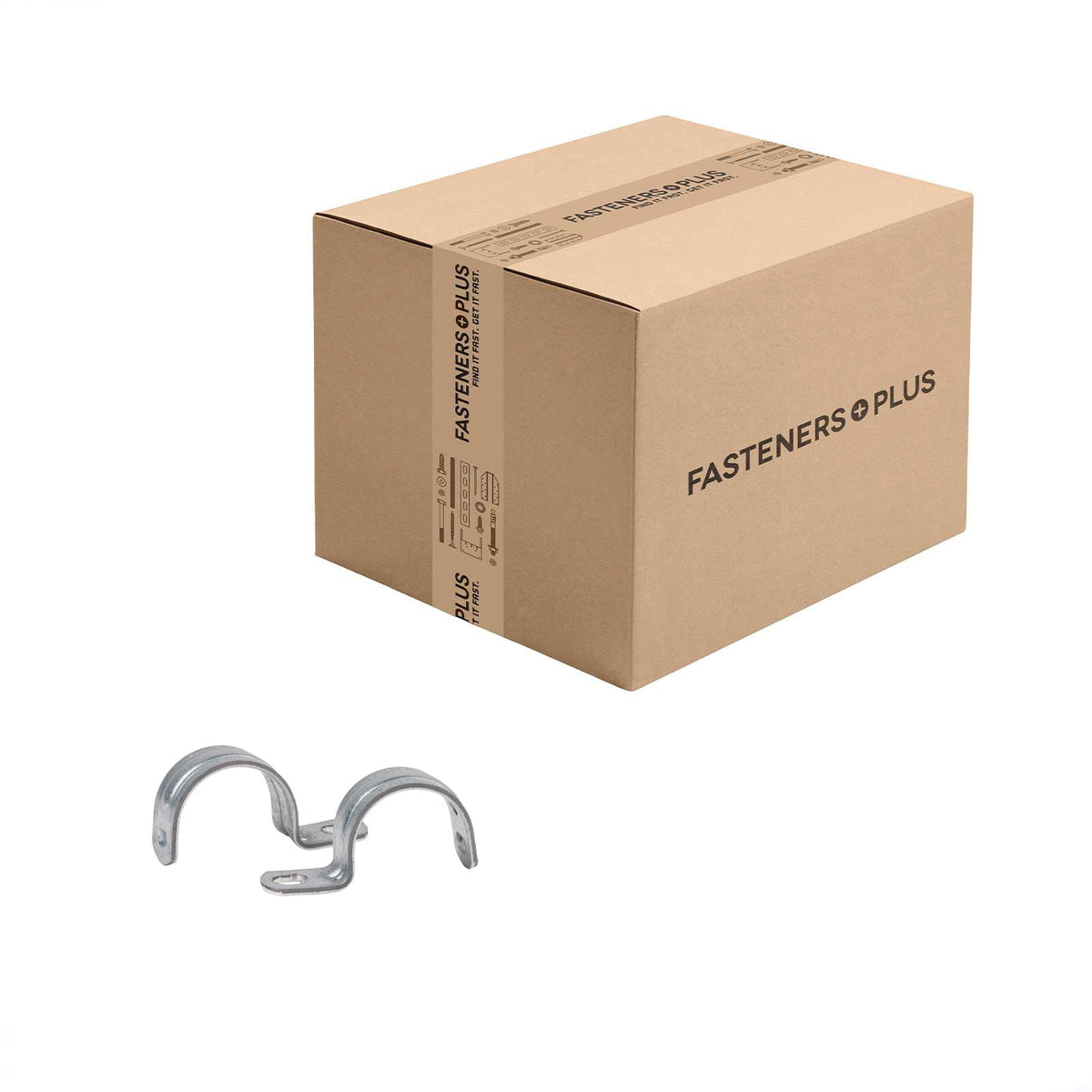 Conquest 3/4" Rigid IMC One-Hole Strut Clamp - Pre-Galvanized | Qty. 1,000 (Carton)