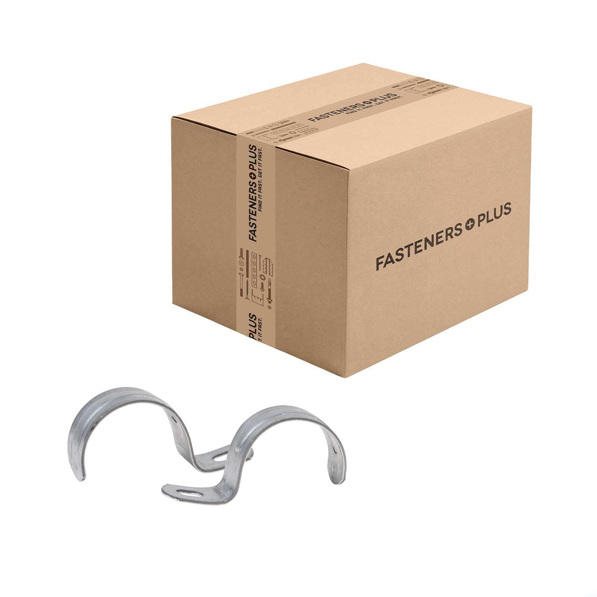 Conquest 1-1/2" Rigid IMC One-Hole Strut Clamp - Pre-Galvanized | Qty. 400 (Carton)