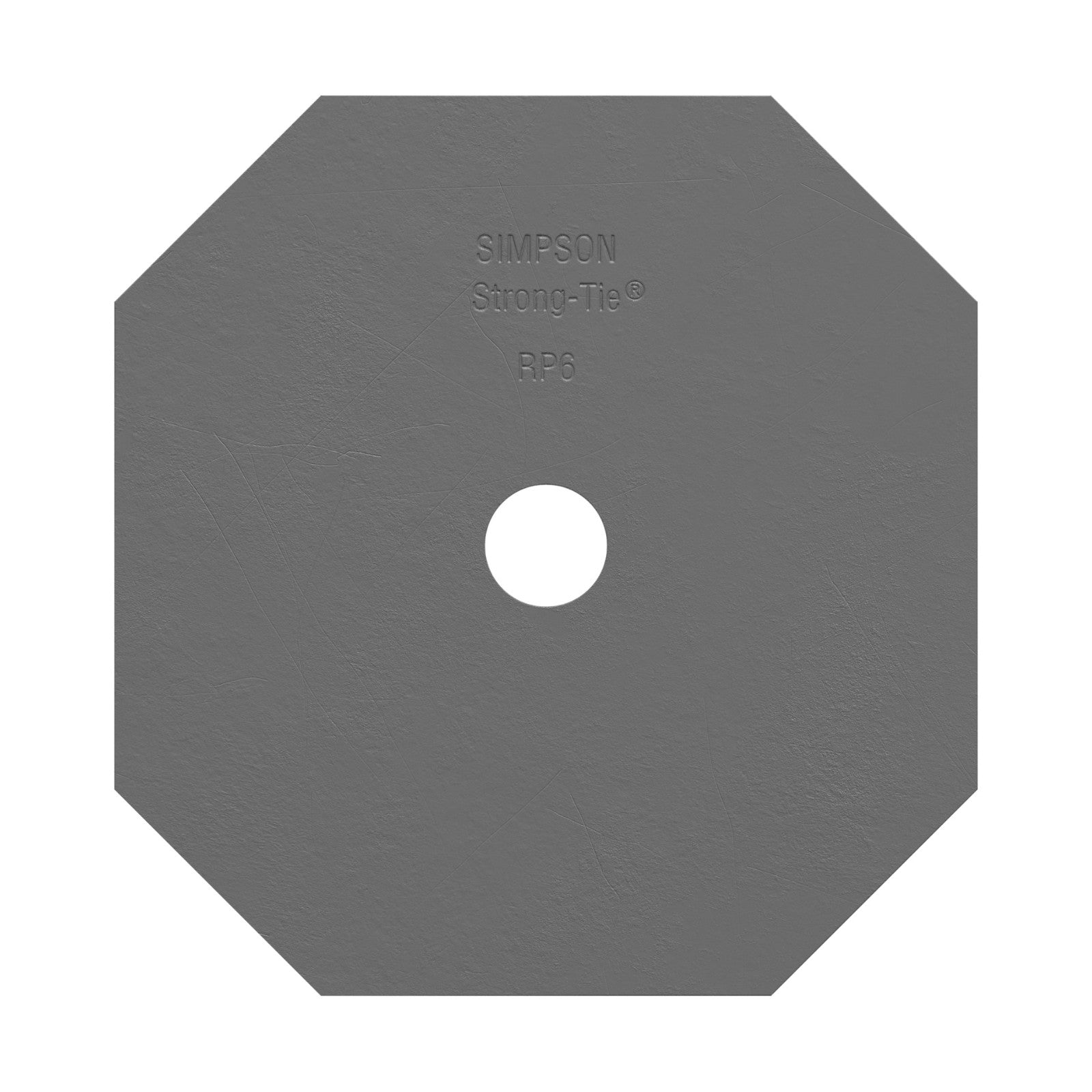 Simpson Strong-Tie RP6 Retrofit Plate - Gray Paint