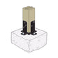 Simpson Strong-Tie RPBPC Ornamental Post Base - Black Powder Coat, ZMAX
Installation with concrete anchors