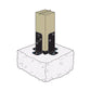 Simpson Strong-Tie RPBPC Ornamental Post Base - Black Powder Coat, ZMAX
Installation with concrete screws