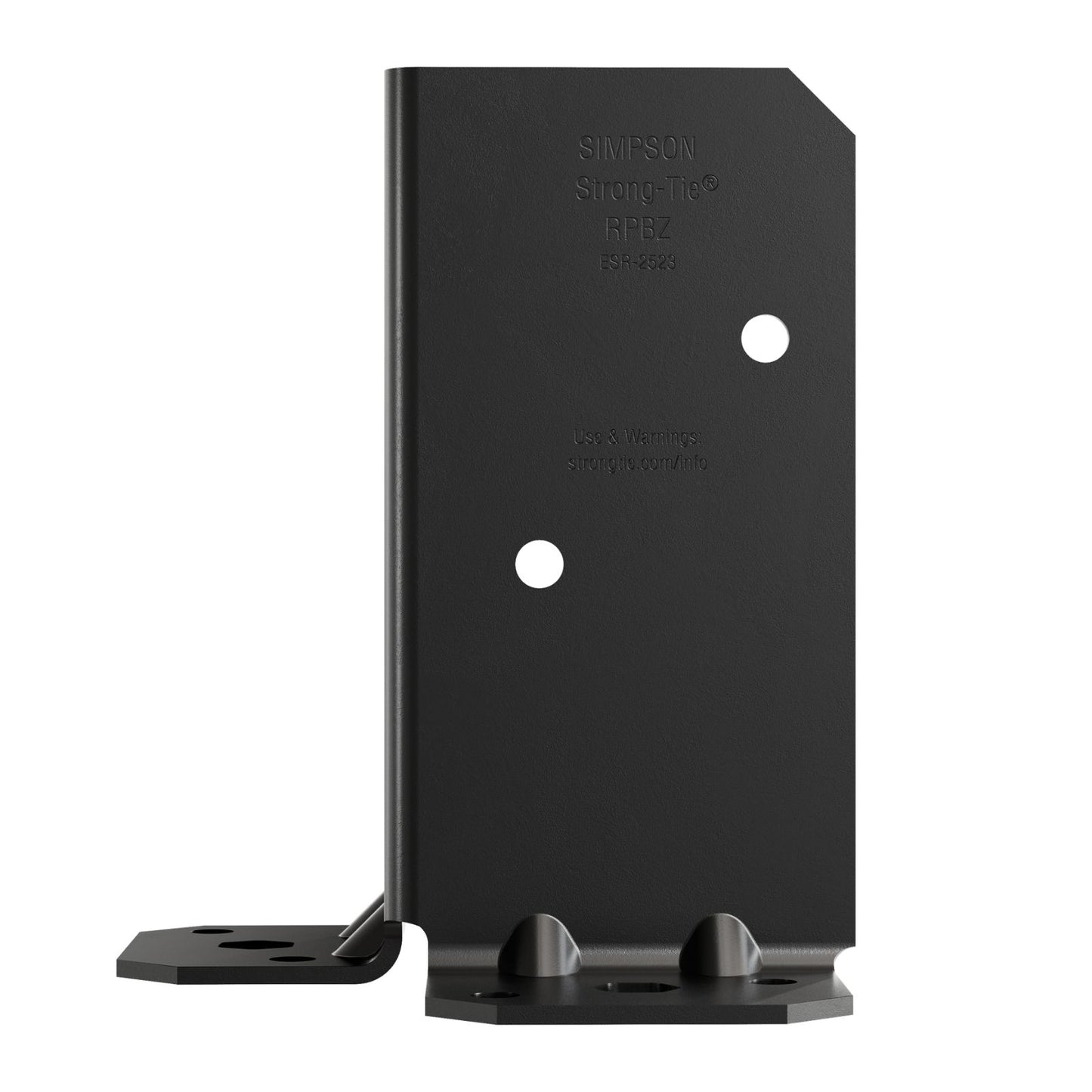 Simpson Strong-Tie RPBPC Ornamental Post Base - Black Powder Coat, ZMAX
