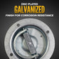 Bolt-On Recessed Swivel D-Ring - Galvanized - 6,000 lbs. BS | 4-Pack