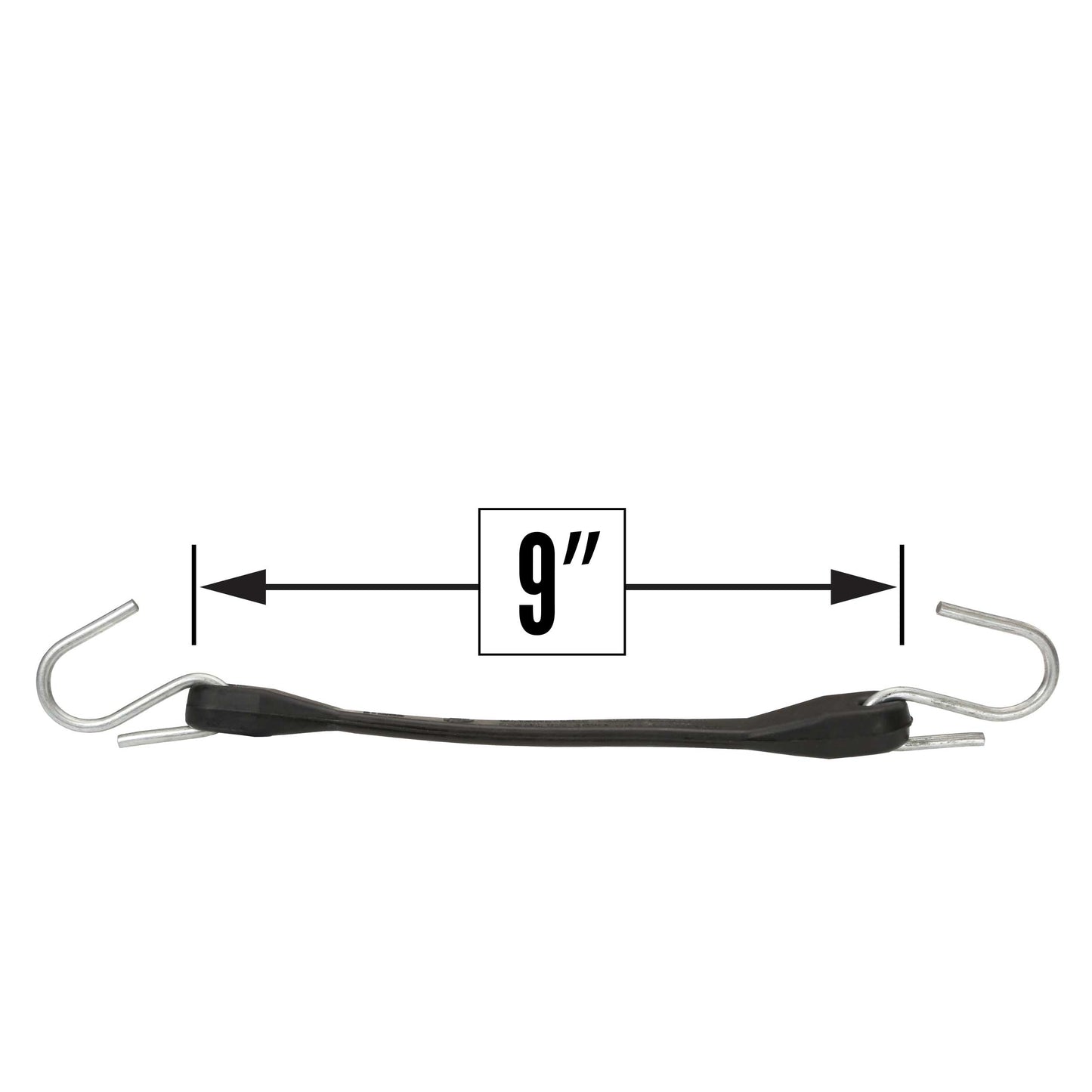 9" Rubber Tarp Straps (Box of 50) - Natural Rubber