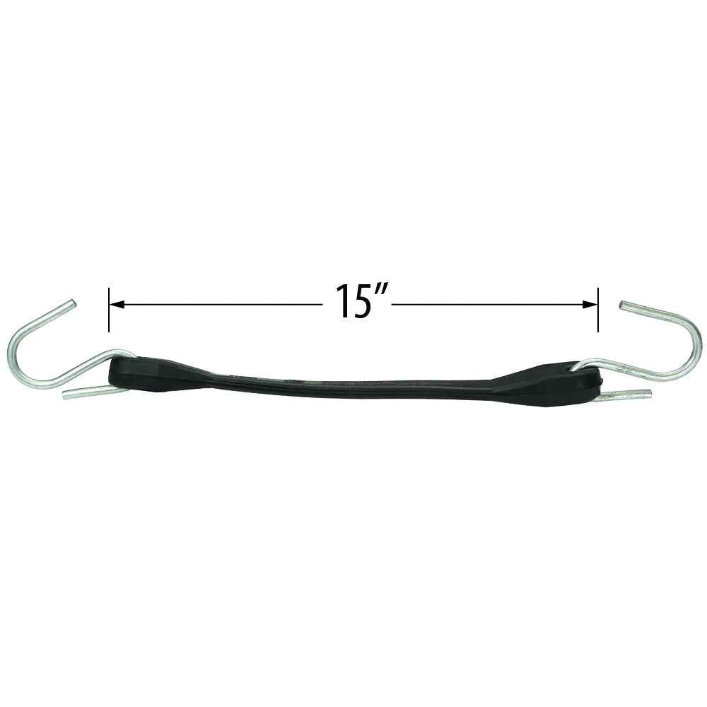 15" Rubber Tarp Straps (Box of 50) - Natural Rubber