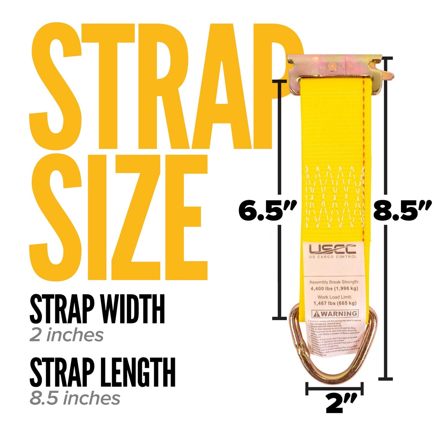 E Track Tie Down Rail Kit | Yellow