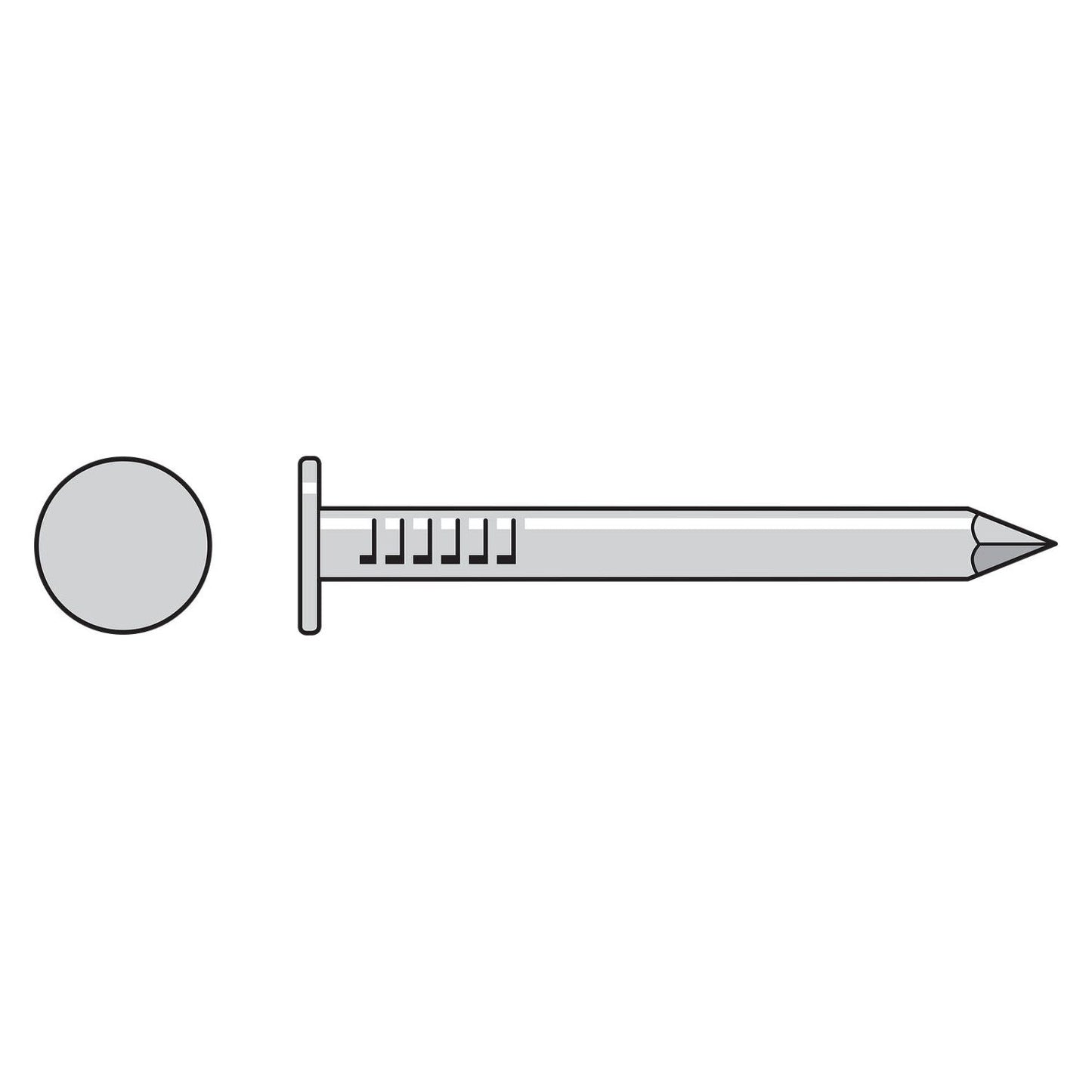 Roofing Nail Smooth Shank Illustration