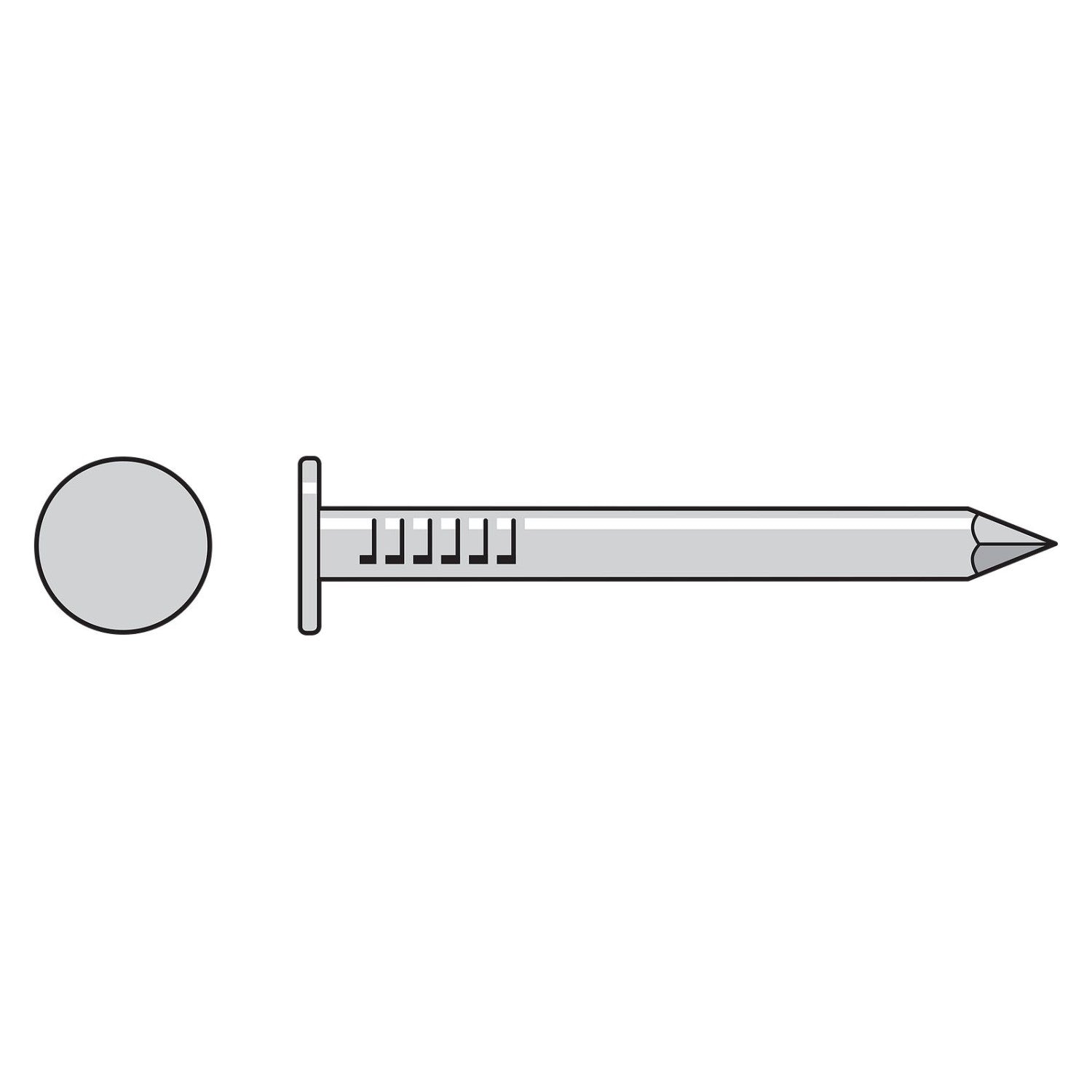 Roofing Nail Smooth Shank Illustration