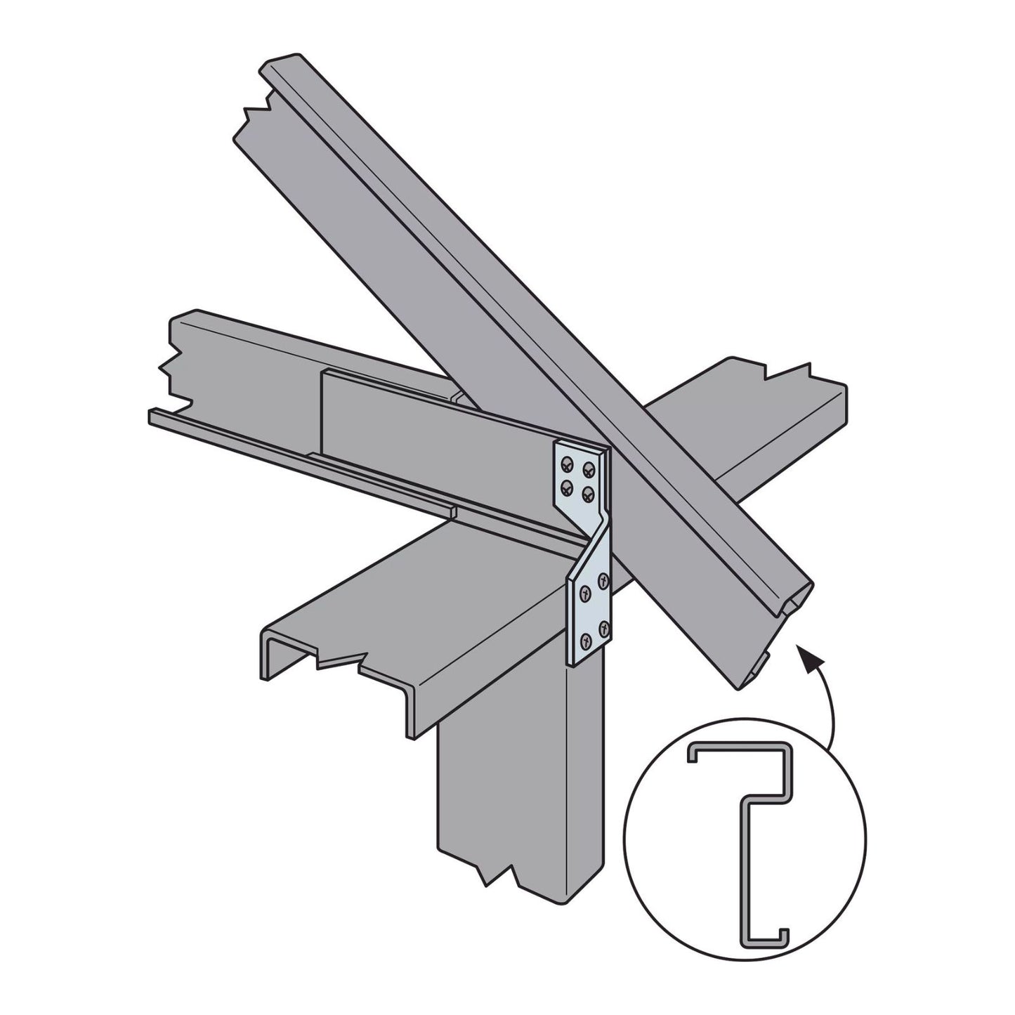 Simpson Strong-Tie S/H2.5 steal beam installation