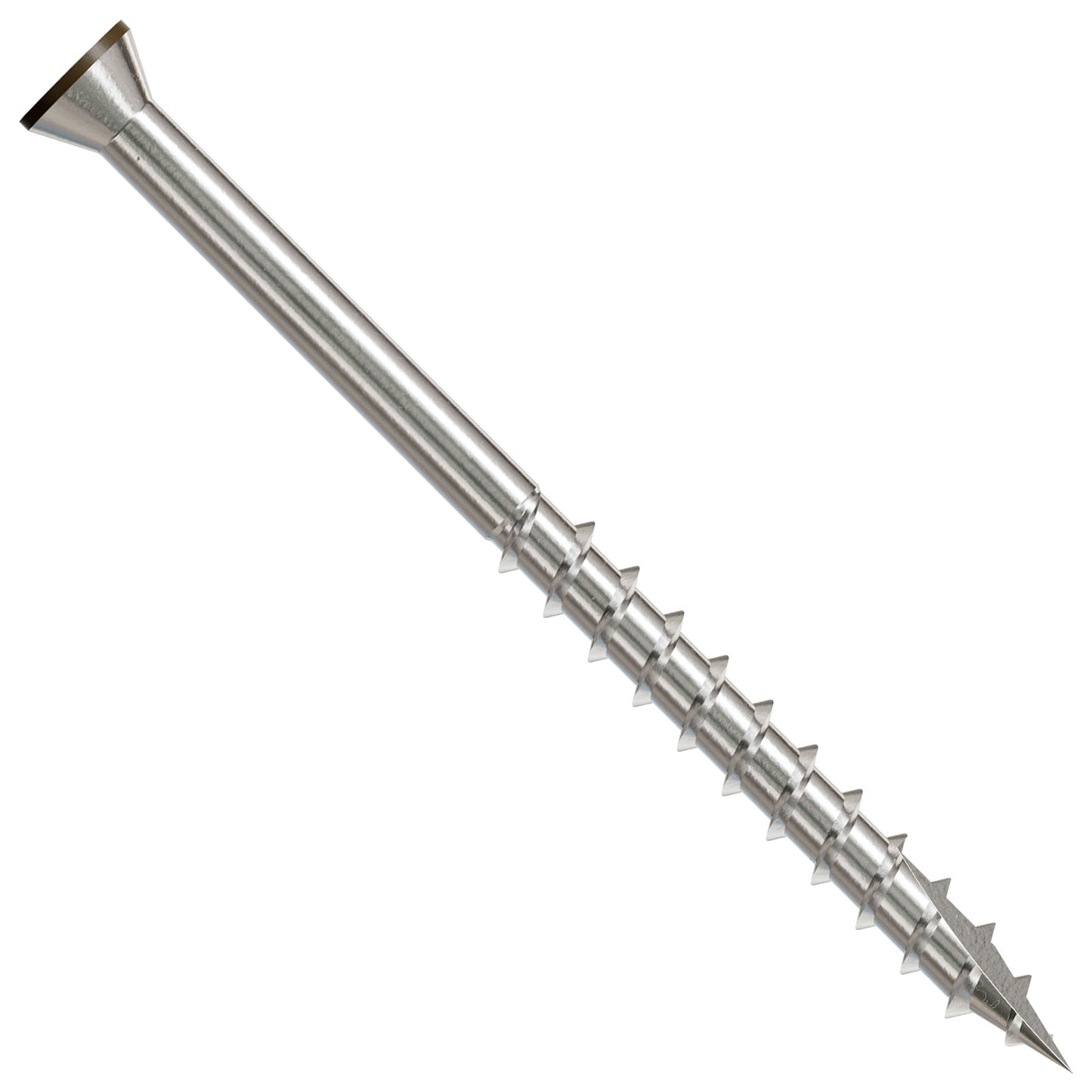 #7 x 2-1/4" Brown 01 Trim Head Deck Screw - 305 Stainless Steel, Pkg 1750