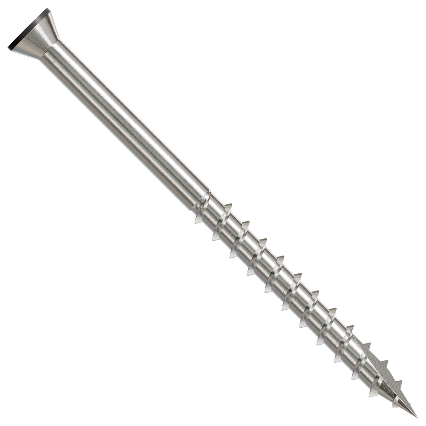 #7 x 2-1/4" Simpson Strong-Tie T15 Trim Head Deck Screw - 305 Stainless Steel, Gray 04, Pkg 1750