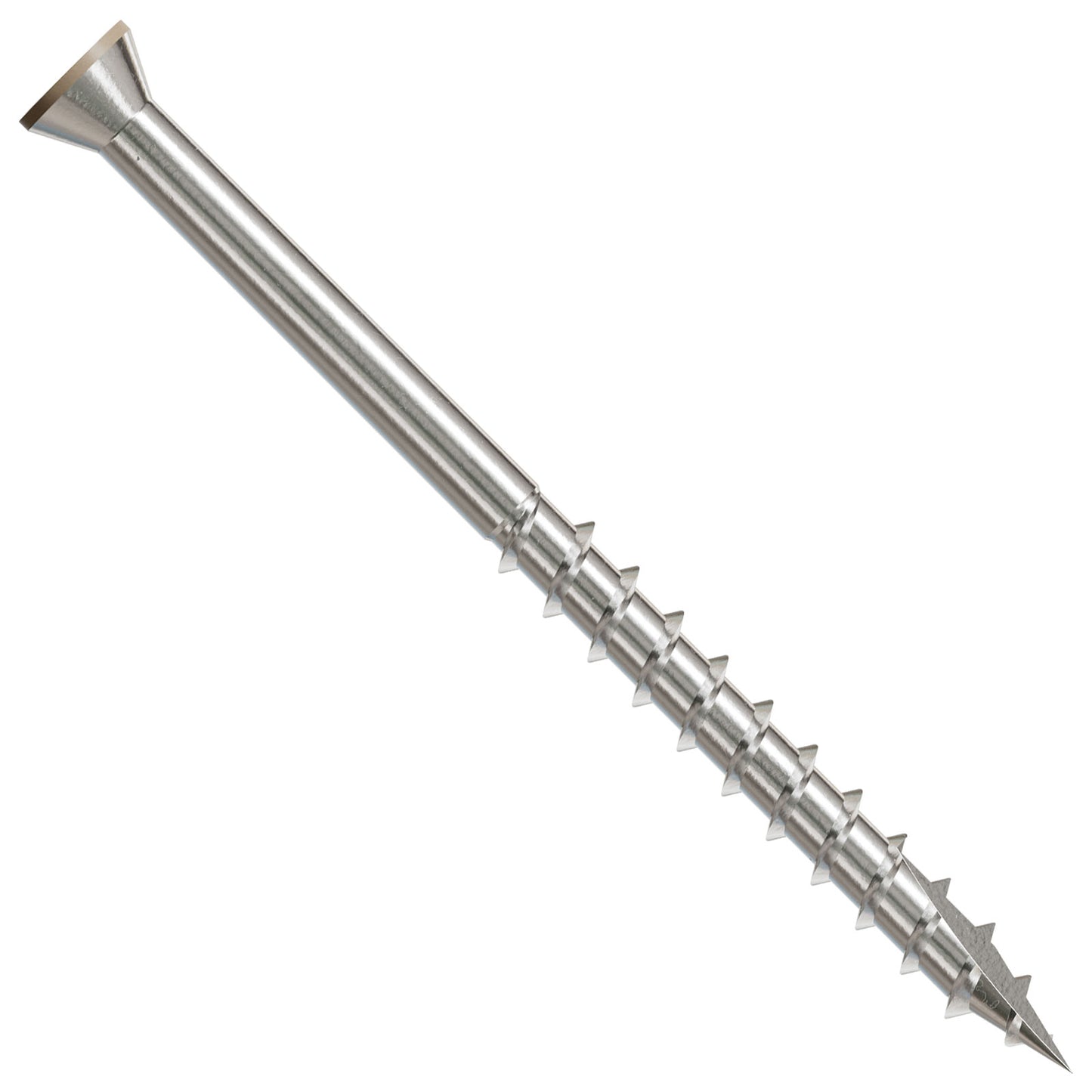 #7 x 2-1/4" Tan 02 Trim Head Deck Screw - 305 Stainless Steel, Pkg 1750