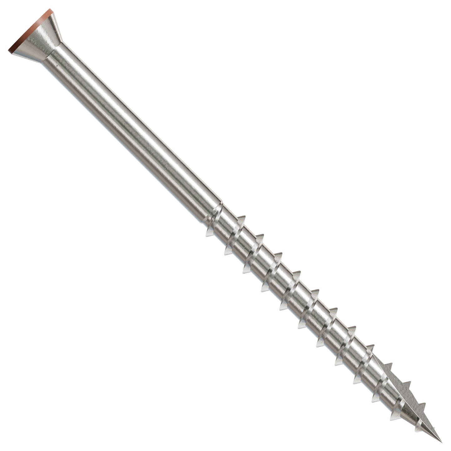 #7 x 2-1/4" Tan 03 Trim Head Deck Screw - 305 Stainless Steel, Pkg 1750