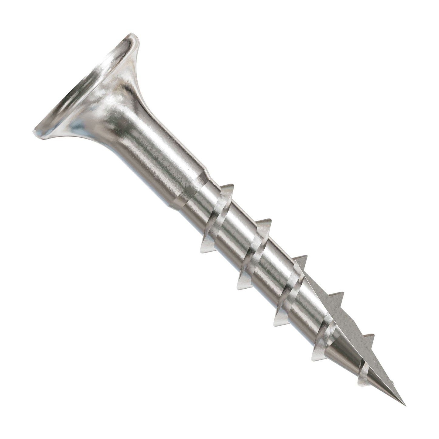 #8 x 1-1/8" #2 Square Drive Bugle-Head Wood Screw - 305 Stainless Steel, 5000 Pkg