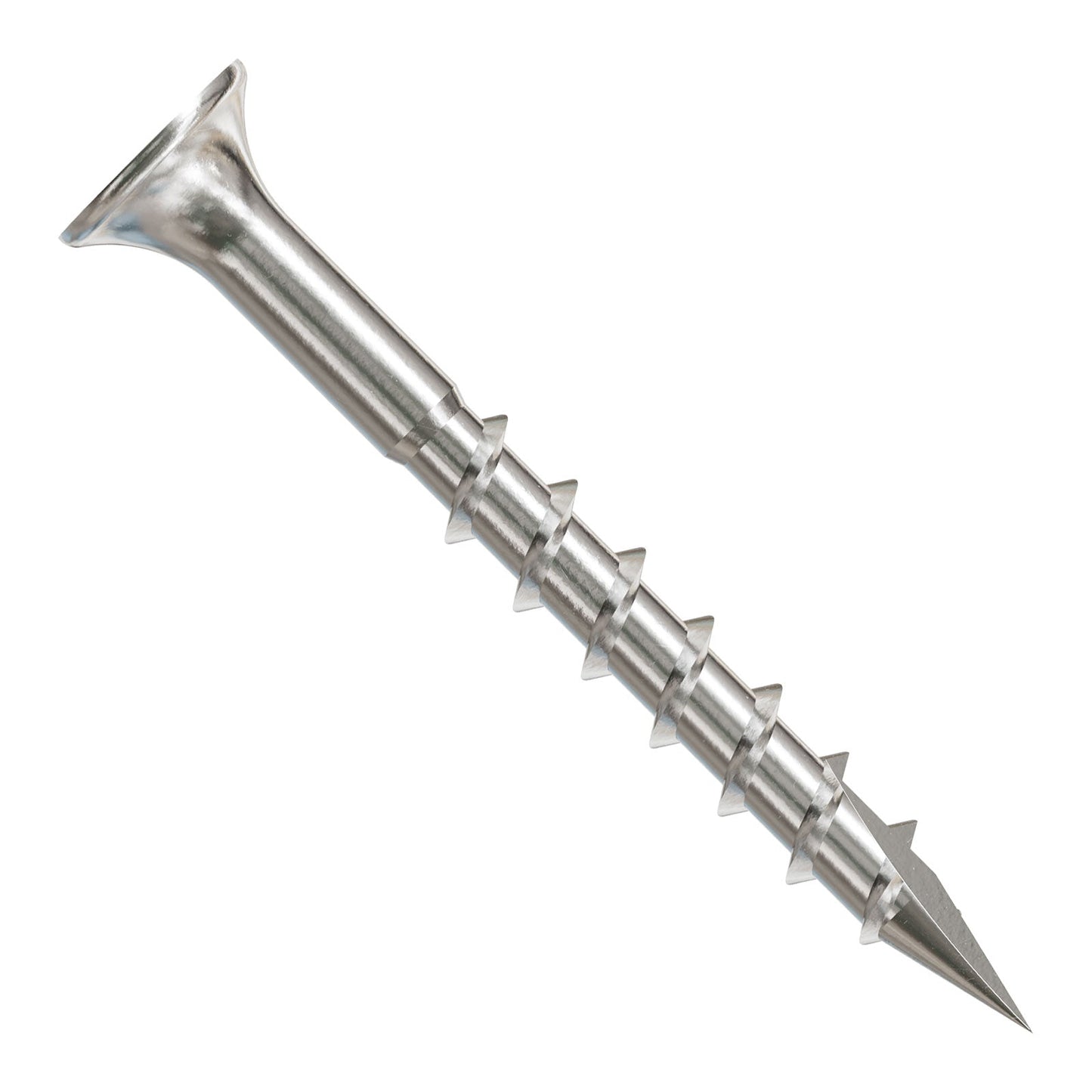 #8 x 1-5/8" Simpson Strong-Tie #2 Square Drive Bugle Head Deck Screw - 305 Stainless Steel, Pkg 1 lb