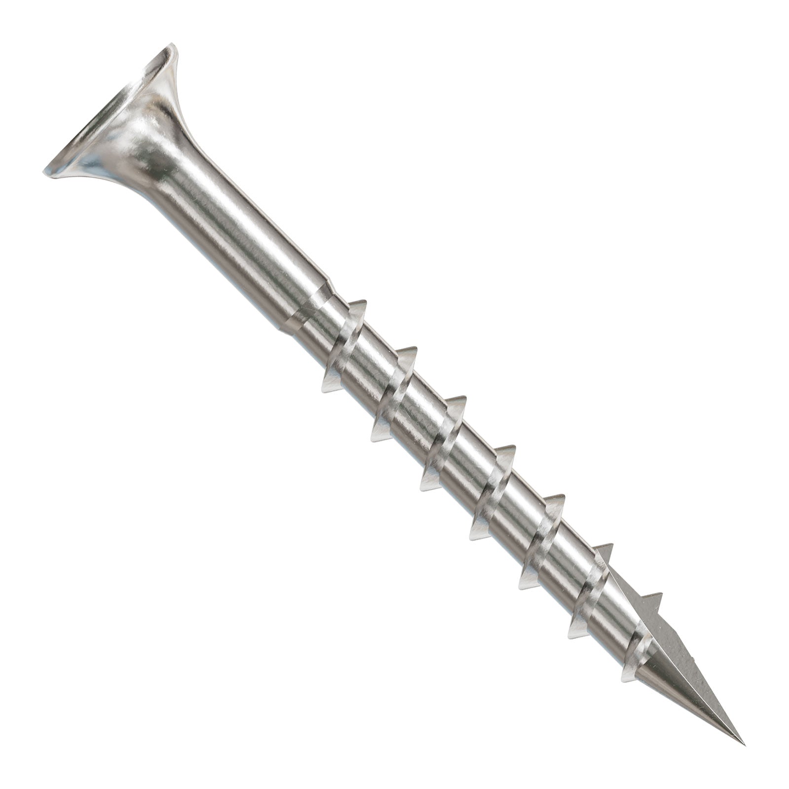 #8 x 1-5/8" Simpson Strong-Tie #2 Square Drive Bugle Head Deck Screw - 305 Stainless Steel, Pkg 1 lb