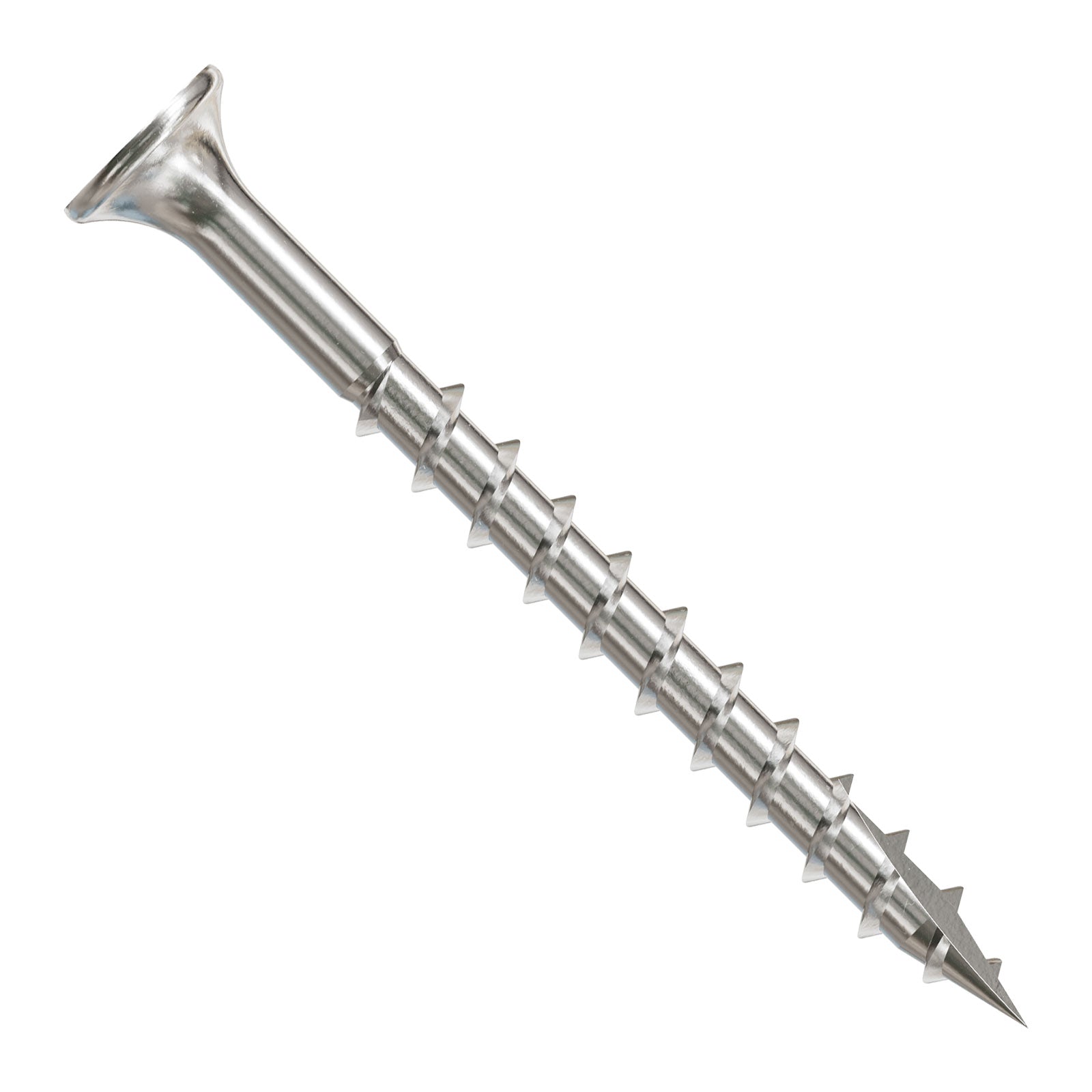 #8 x 2" Simpson Strong-Tie #2 Square Drive Bugle Head Deck Screw - 305 Stainless Steel, Pkg 1 lb