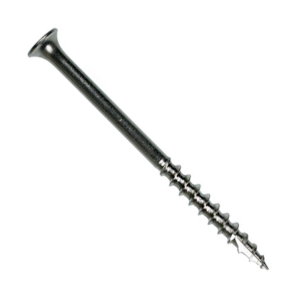 #8 x 2-1/2" #2 Square Drive Bugle-Head Wood Screw - 305 Stainless Steel, 2000 Pkg