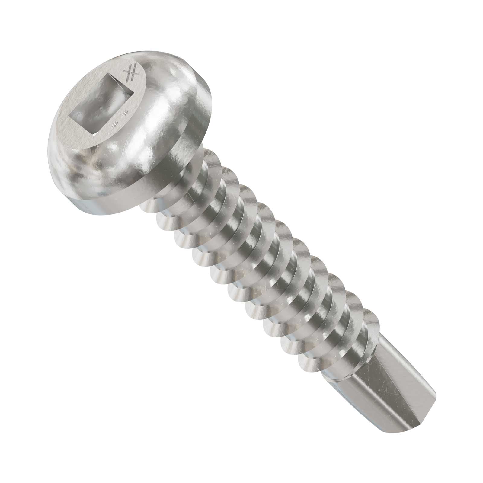 Simpson Strong-Tie #10 x 1" Self-Drilling Screw, Flat Pan Head - 305 Stainless Steel, Qty. 1,000