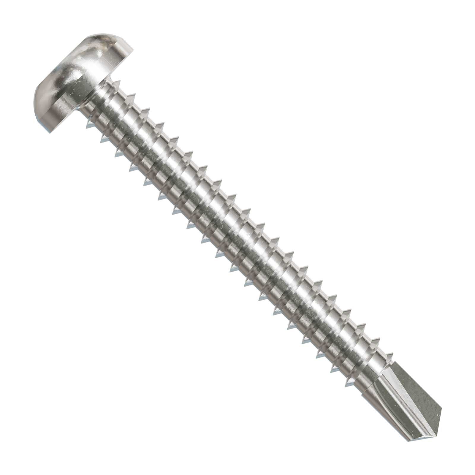 Simpson Strong-Tie #10 x 1-1/2" Self-Drilling Screw, Flat Pan Head - 305 Stainless Steel