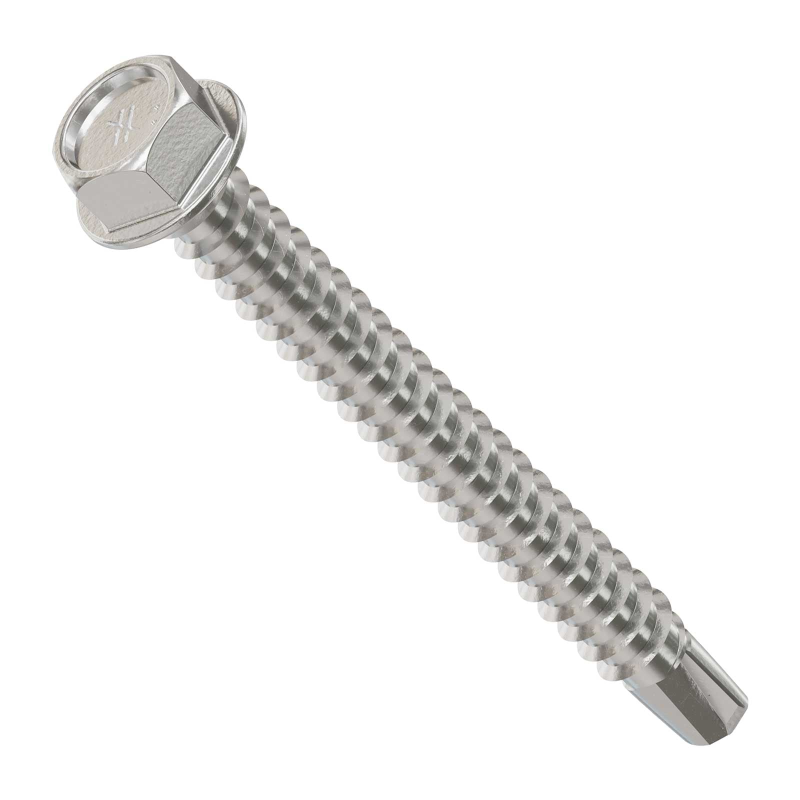 #12 2" Self-Drilling Hex-Washer Head Screw - 305 Stainless Steel