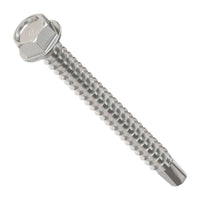 #12 2" Self-Drilling Hex-Washer Head Screw - 305 Stainless Steel