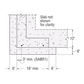 Simpson Anchor Bolt Slab sketch drawing with installation measurements
