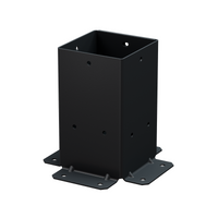Simpson Strong-Tie Sage-B44 Decorative Post Base For 4x4 Posts - Black Powder Coat, ZMAX