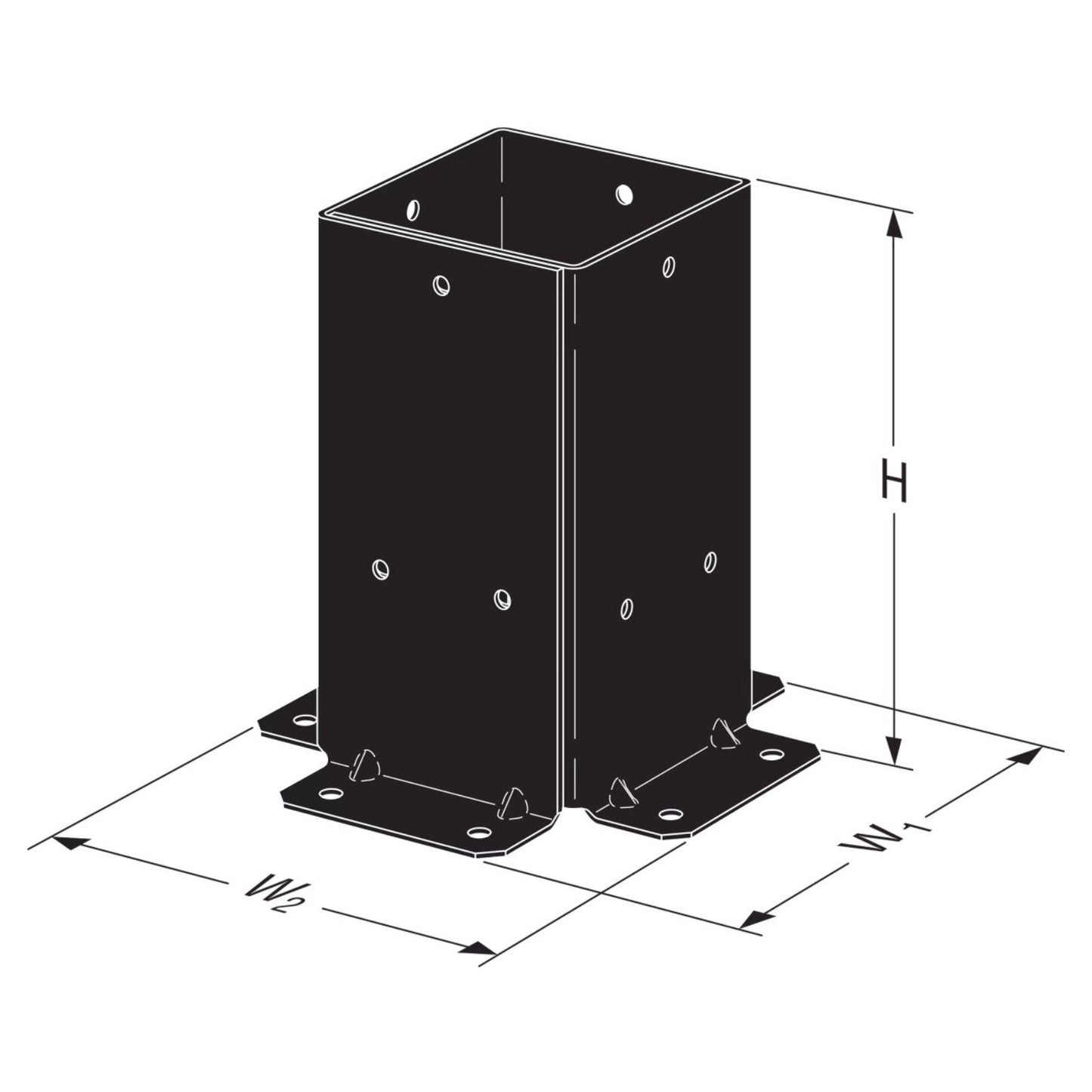 Simpson SAGE-B44 Sage System 4x4 Decorative Post Base