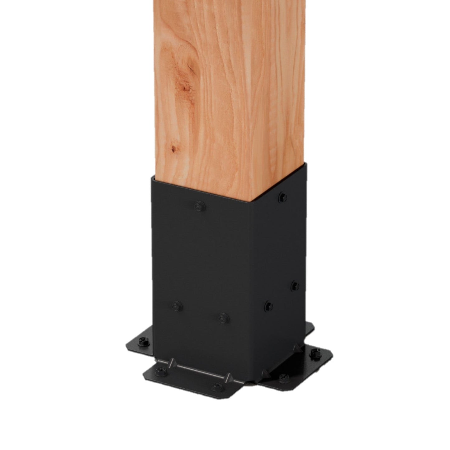 Simpson Strong-Tie Sage-B44 Decorative Post Base For 4x4 Posts - Black Powder Coat, ZMAX