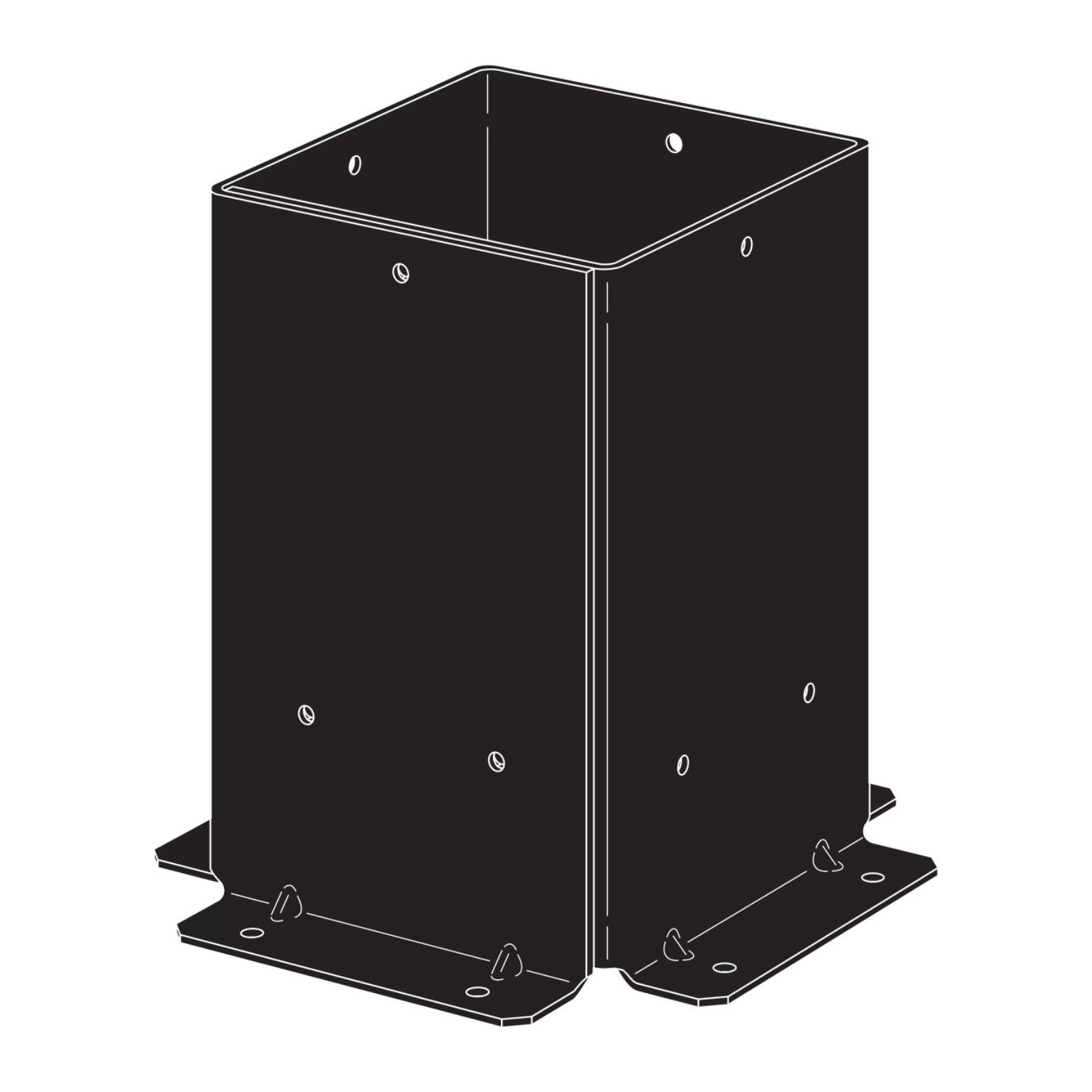 Simpson SAGE-B66 Sage System 6x6 Decorative Post Base