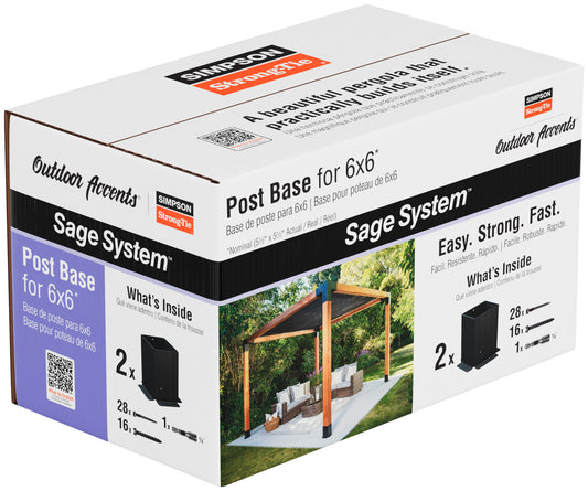 Simpson SAGE-B66 Sage System 6x6 Decorative Post Base