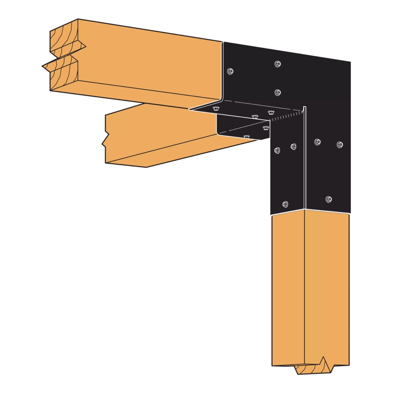 Simpson C44 Sage System 4x4 Decorative Corner Connector