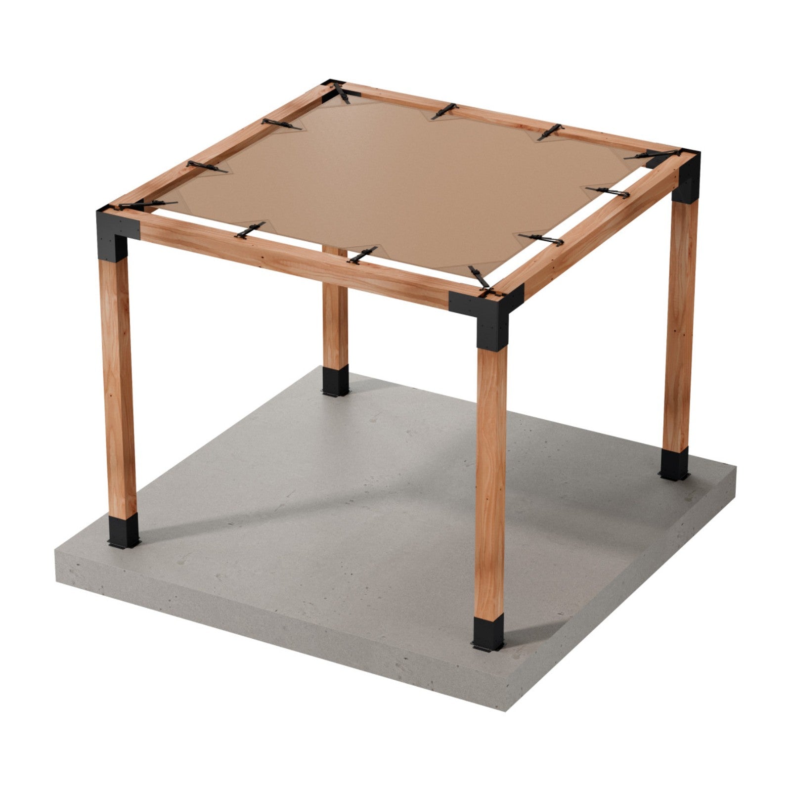 Simpson SAGE-SHADE10X10T Sage System 10' x 10' Pergola Sun Shade - Tan