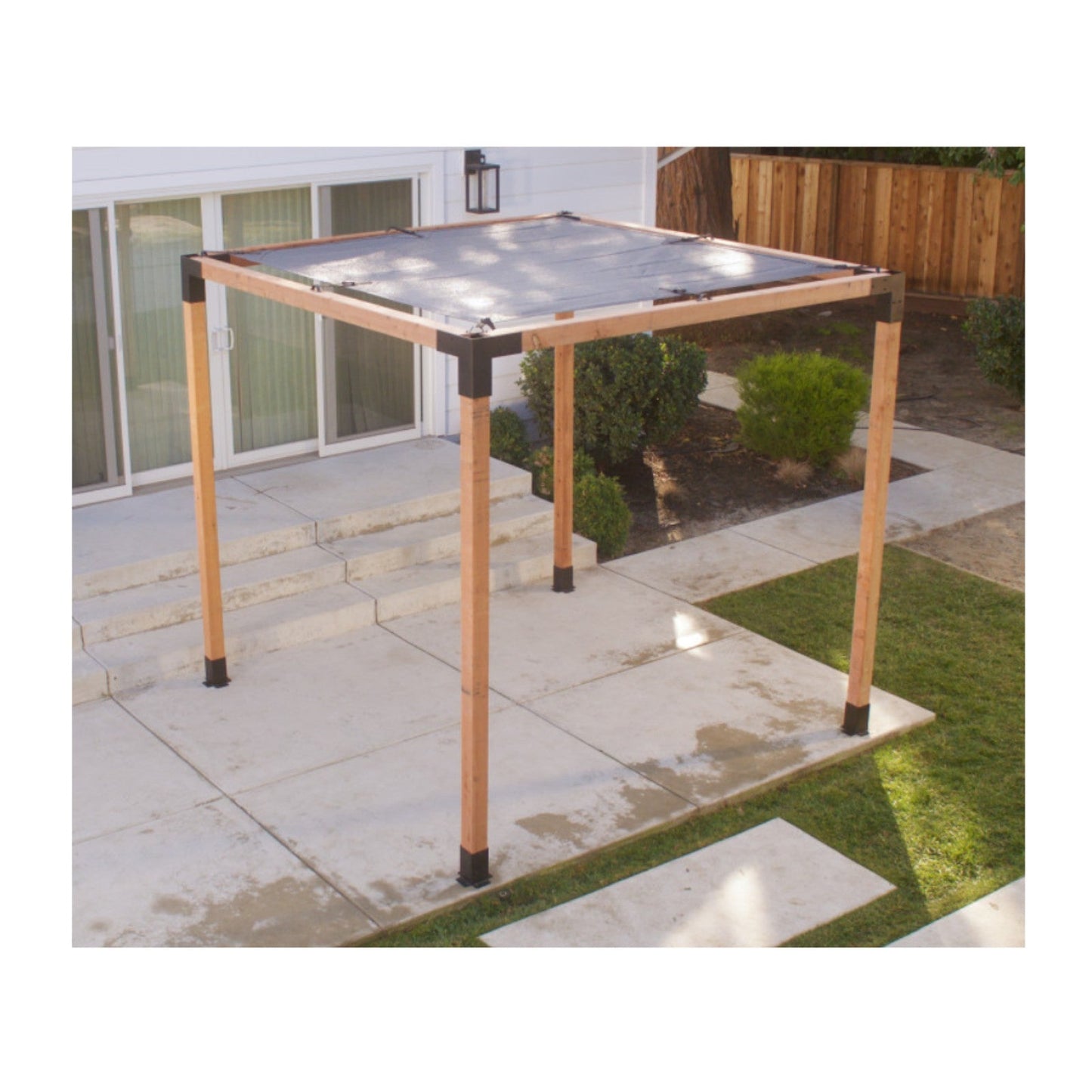Simpson SAGE-SHADE8X8G Sage System 8' x 8' Pergola Sun Shade - Gray