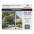 Simpson SAGE-SHADE8X8G Sage System 8' x 8' Pergola Sun Shade - Gray