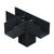 Simpson SAGE-T66-KT1 Sage System 6x6 Decorative Middle T Connector w/ Screws - Black Powder Coat