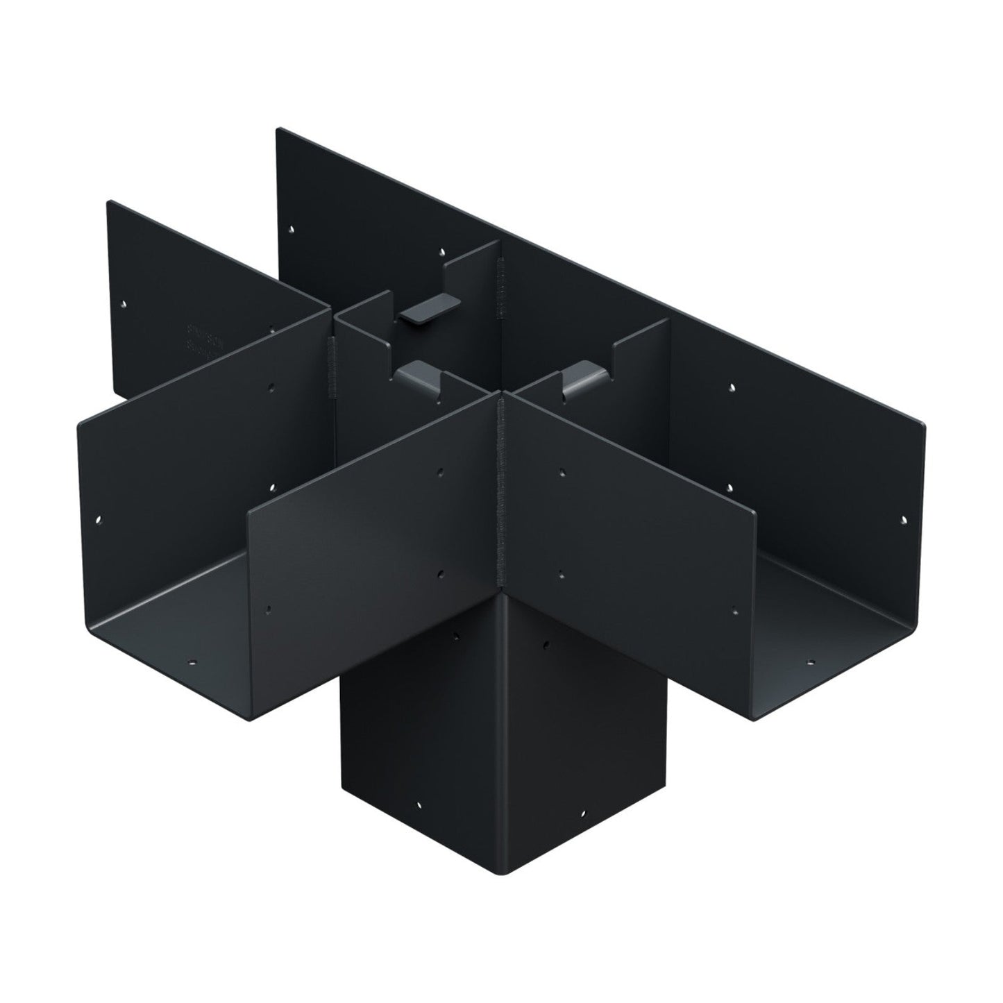 Simpson SAGE-T66-KT1 Sage System 6x6 Decorative Middle T Connector w/ Screws - Black Powder Coat