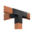 Simpson SAGE-T66-KT1 Sage System 6x6 Decorative Middle T Connector w/ Screws - Black Powder Coat