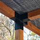 Simpson SAGE-T66-KT1 Sage System 6x6 Decorative Middle T Connector w/ Screws - Black Powder Coat