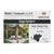 Simpson SAGE-T66-KT1 Sage System 6x6 Decorative Middle T Connector w/ Screws - Black Powder Coat