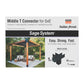 Simpson SAGE-T66-KT1 Sage System 6x6 Decorative Middle T Connector w/ Screws - Black Powder Coat