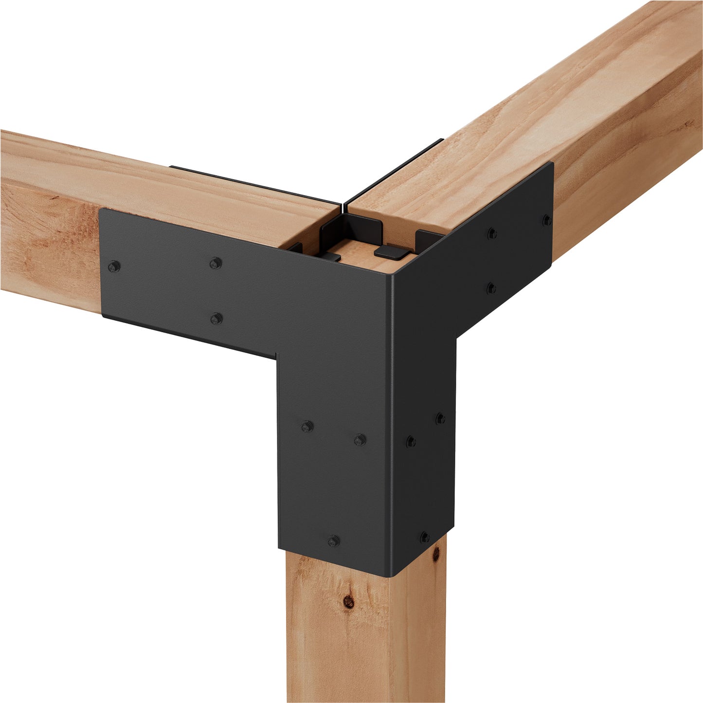 6x6 Simpson strong-tie sage T connector installed