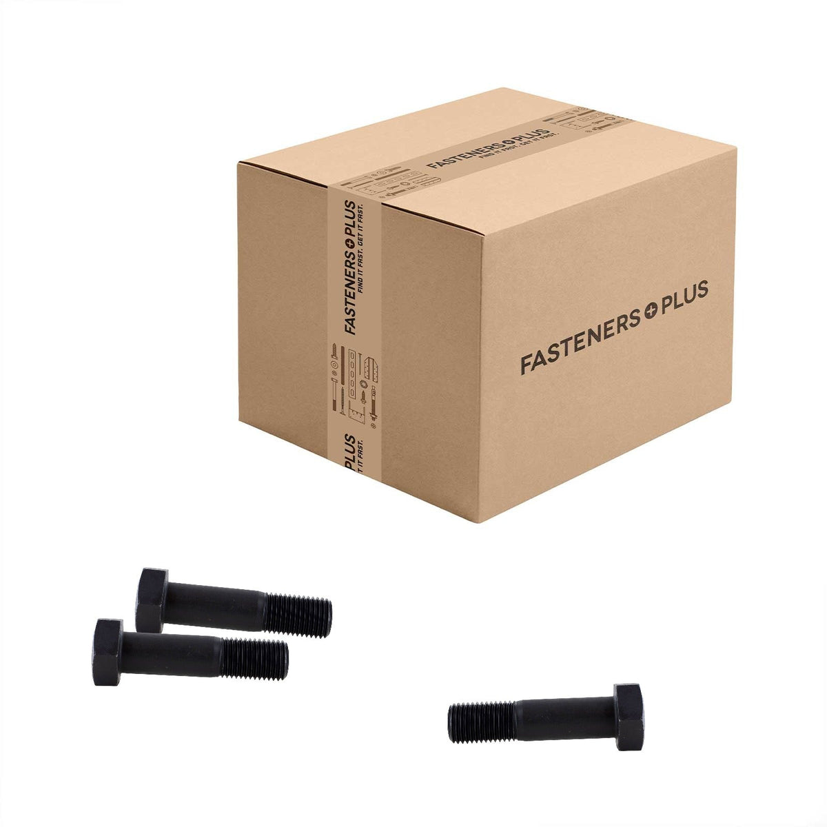 Conquest 1-1/2" x 6" A325 Type 1 Heavy Hex Structural Bolt, Plain - Carton of 15
