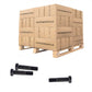 Conquest 1-1/4" x 5-1/2" A325 Type 1 Heavy Hex Structural Bolt, Plain - Pallet of 225
